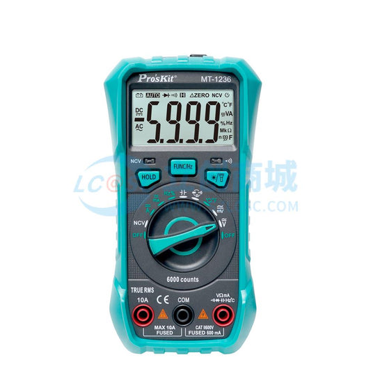 Đồng hồ vạn năng MT-1236 Pro'sKit NCV Kiểm tra diode - Techcore Việt Nam