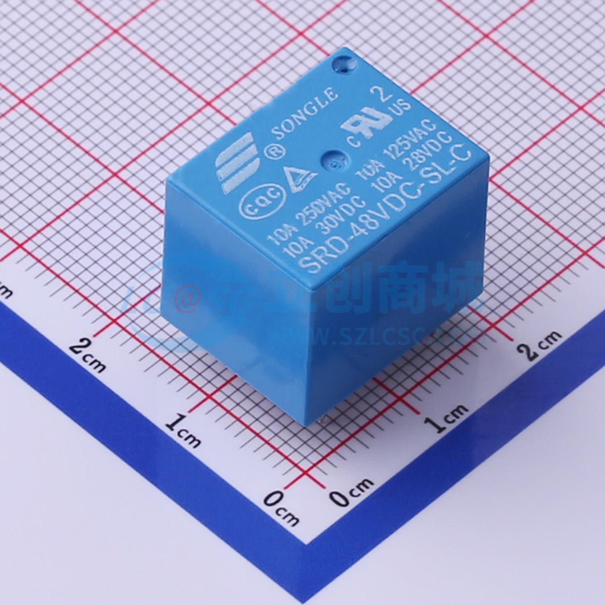 Rơ-le điện tử SRD-48VDC-SL-C SONGLE 48V THT,19.2x15.6mm - Techcore Việt Nam