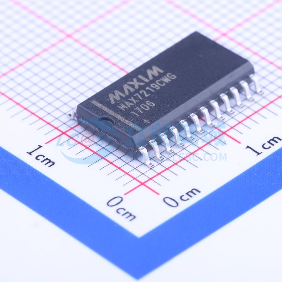 IC điều khiển LED 7 đoạn MAX7219CWG+T ADI/MAXIM SOIC-24-300mil 1V - Techcore Việt Nam