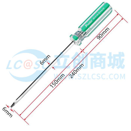 Tua Vít Dẹt SD-5113A-12 Pro'sKit 6.0x150mm Chuyên Dùng Sửa Chữa Điện Tử - Techcore Việt Nam