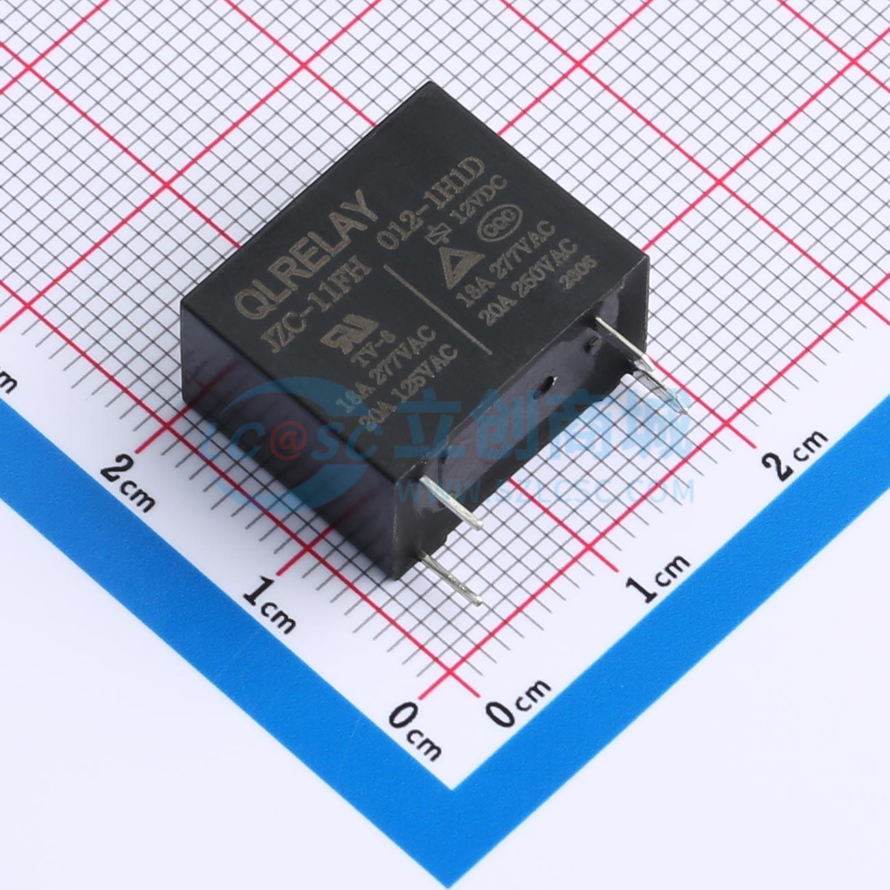 Rơ-le điện tử JZC-11FH 012-1H1D QLRELAY 12V THT,18.4x10.2mm - Techcore Việt Nam