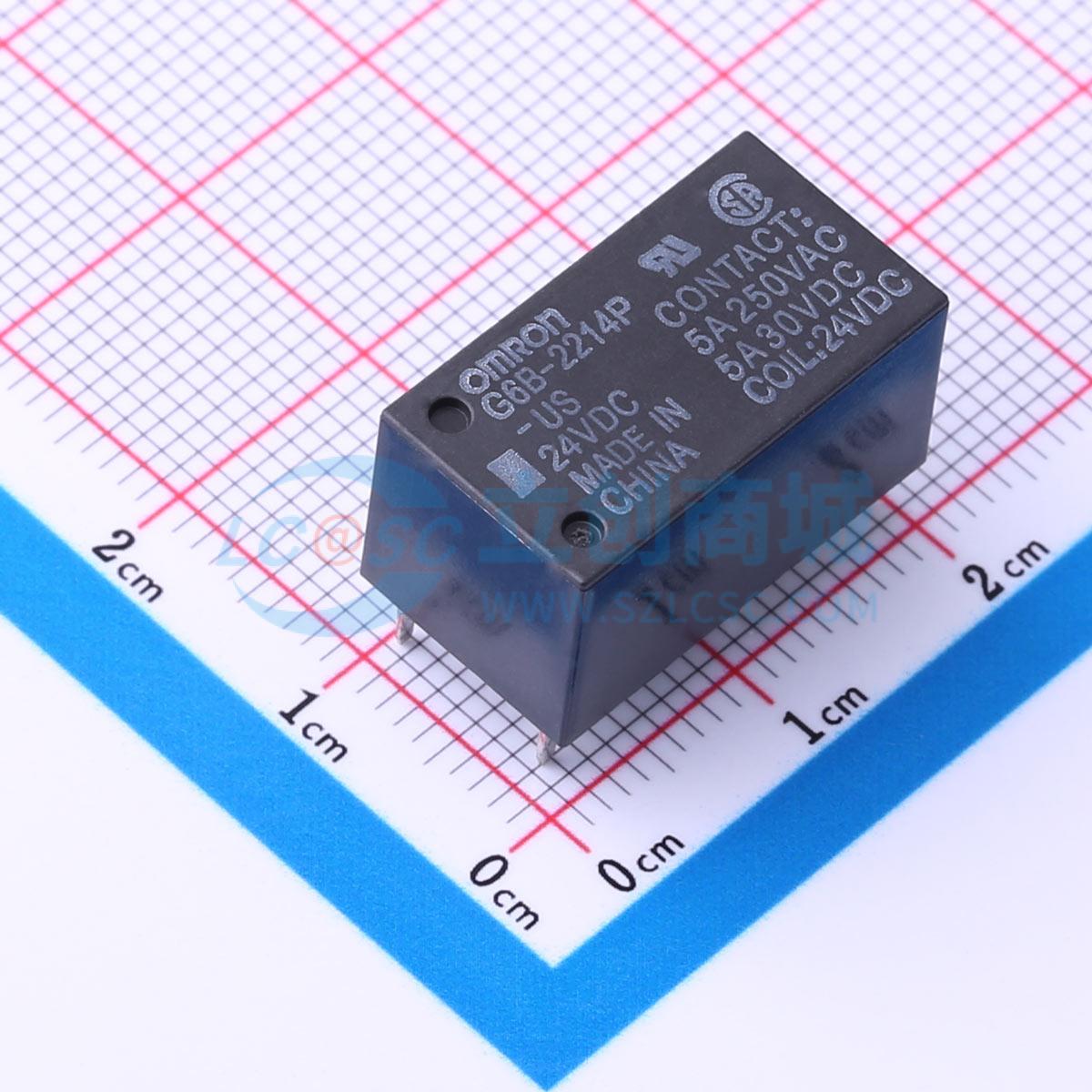 Rơ-le điện tử G6B-2214P-US DC24 OMRON 24V DIP,19.9x10.9mm - Techcore Việt Nam