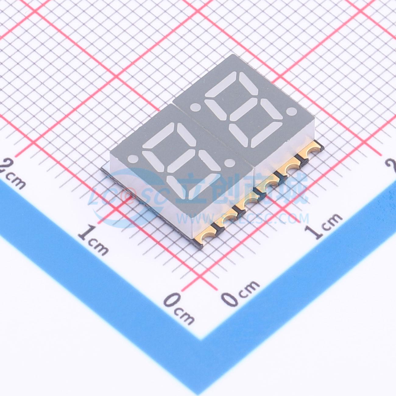 LED 7 đoạn GS2822CSR-G Guangcai Display SMD - Techcore Việt Nam