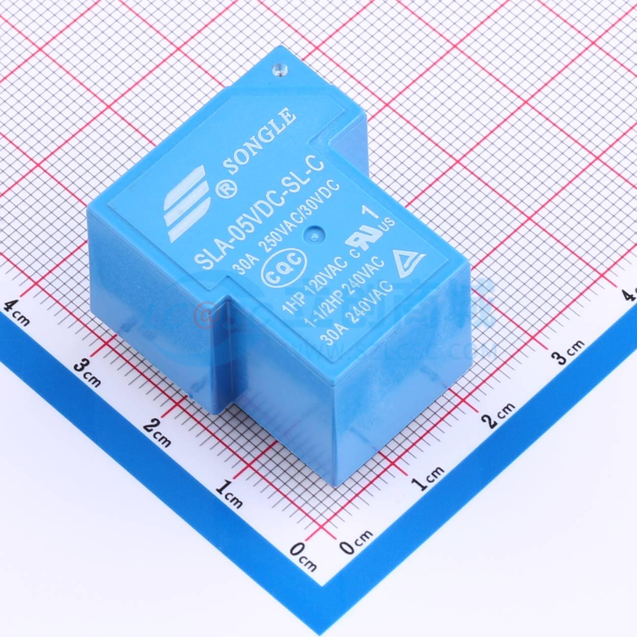 Rơ-le điện tử SLA-05VDC-SL-C SONGLE 5V THT,32x27.6mm - Techcore Việt Nam