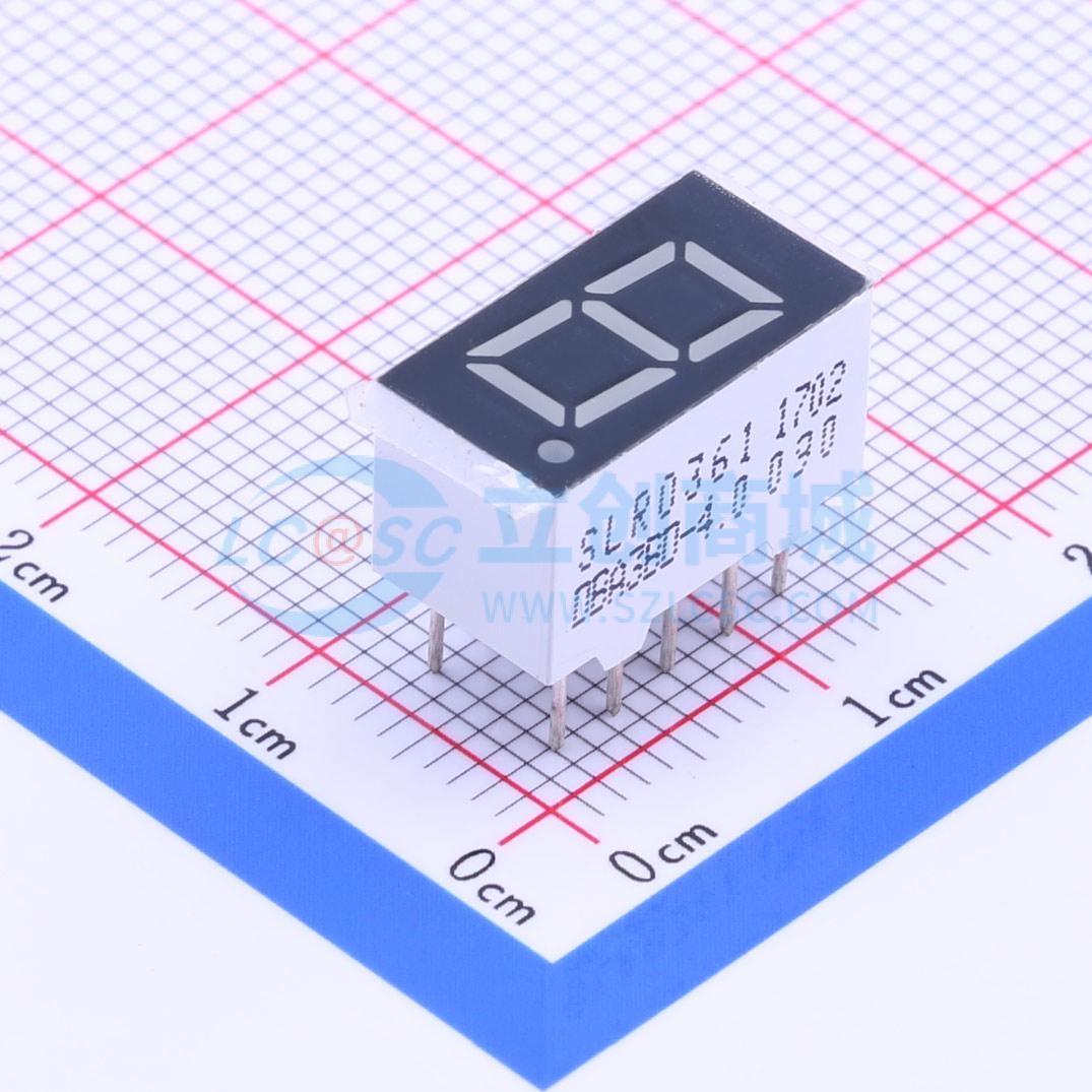 LED 7 đoạn SLR0361DBA3BD-4.0 SUNLIGHT Anode chung - Techcore Việt Nam