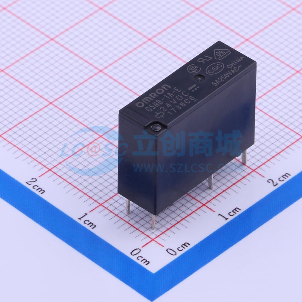 Relay Công Suất G5NB-1A-E-24VDC OMRON Xuyên lỗ,20.4x7mm 24V - Techcore Việt Nam