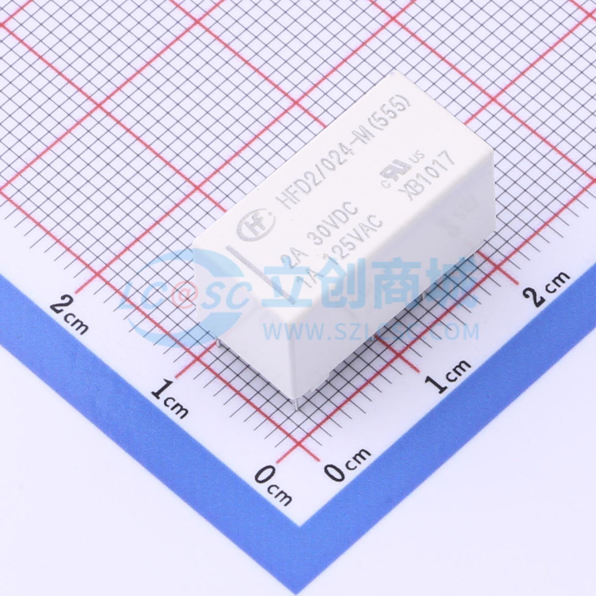 Rơ-le tín hiệu HFD2/024-M(555) HF 24V DIP,20.2x10.2mm - Techcore Việt Nam
