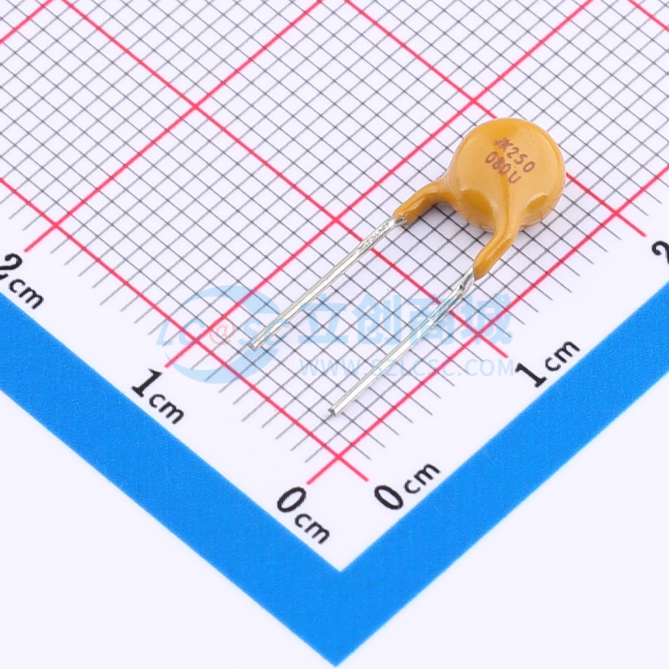 Cầu chì tự phục hồi PTC JK250-080U JK - Techcore Việt Nam