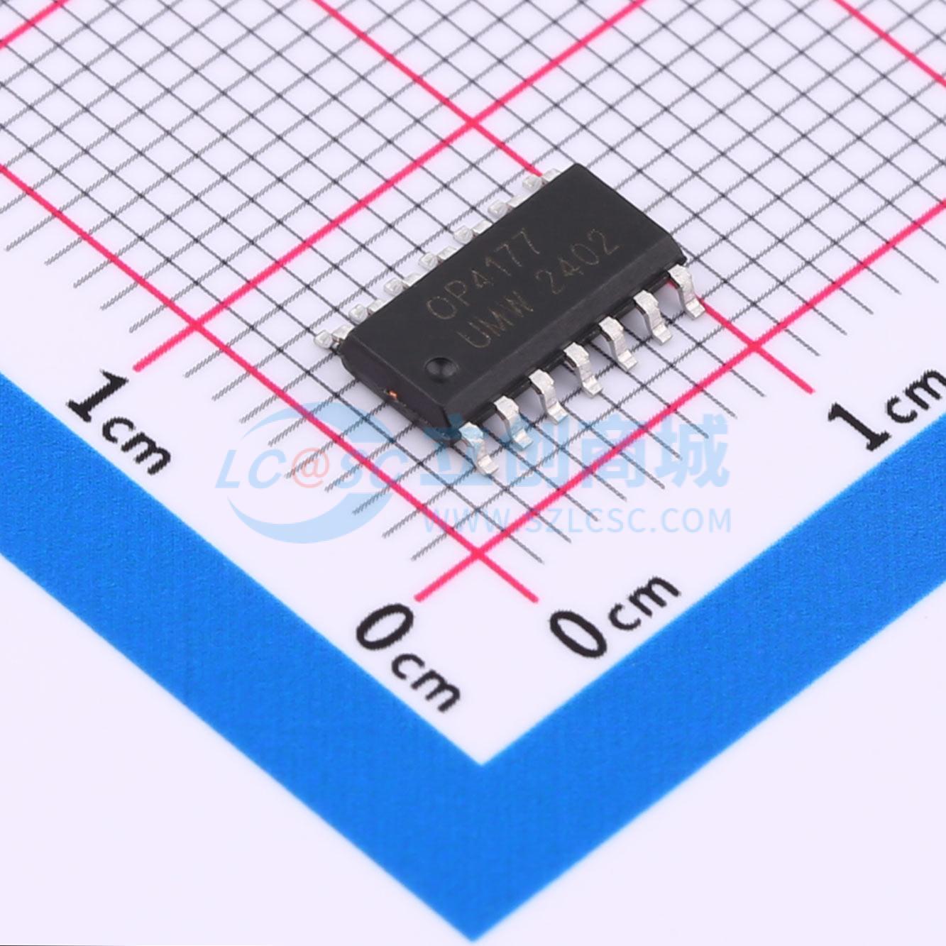 IC Khuếch Đại Thuật Toán Chính Xác OP4177ARZ(UMW) SOP-14 4 kênh 2.5–15 V - Techcore Việt Nam