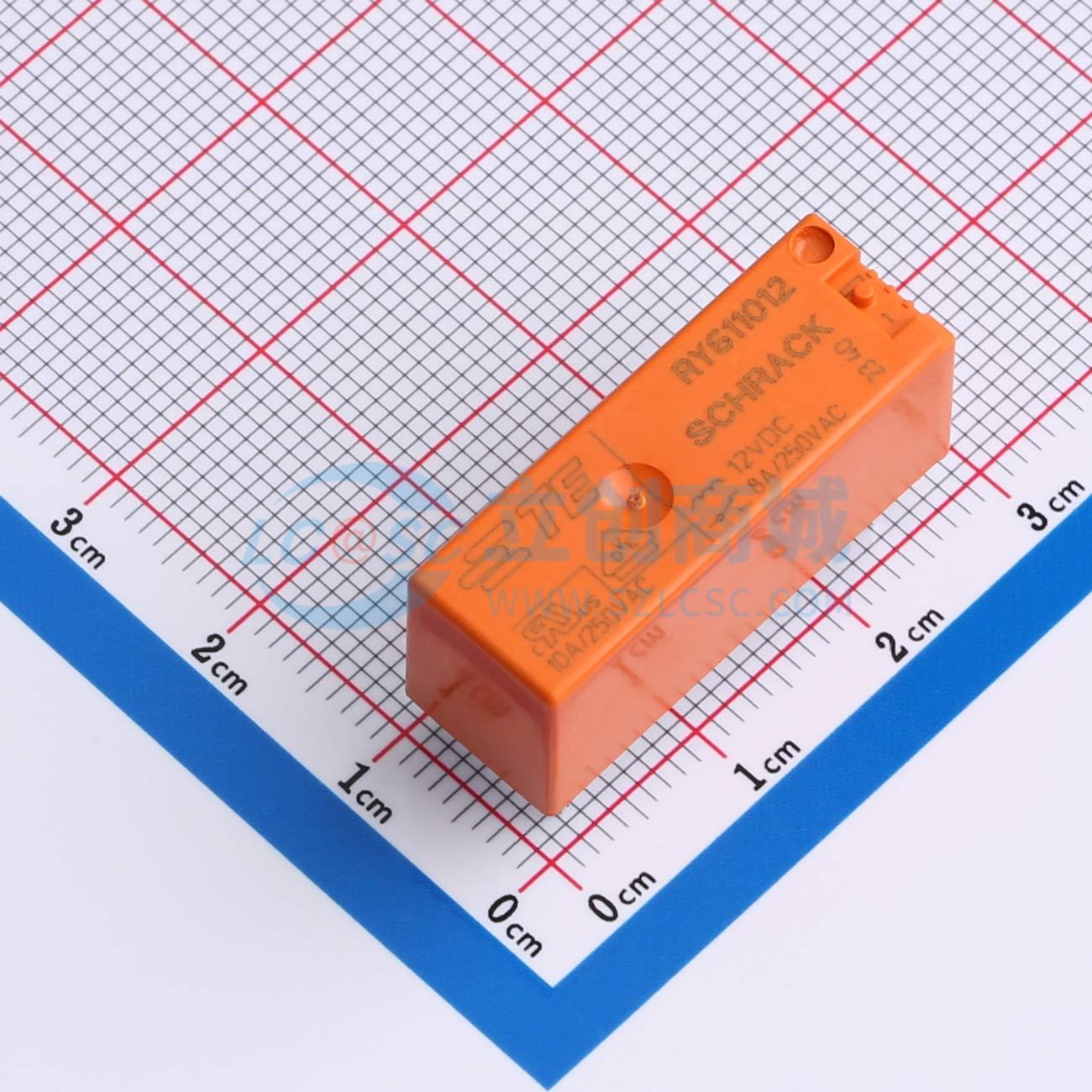 Rơ-le công suất RY611012 TE Connectivity 12V THT,28.5x10.1mm - Techcore Việt Nam