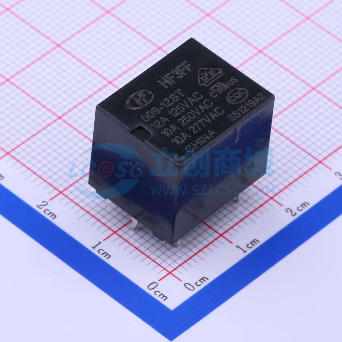 Rơ-le công suất HF3FF/009-1ZST HF 9V THT,19x15.2mm - Techcore Việt Nam