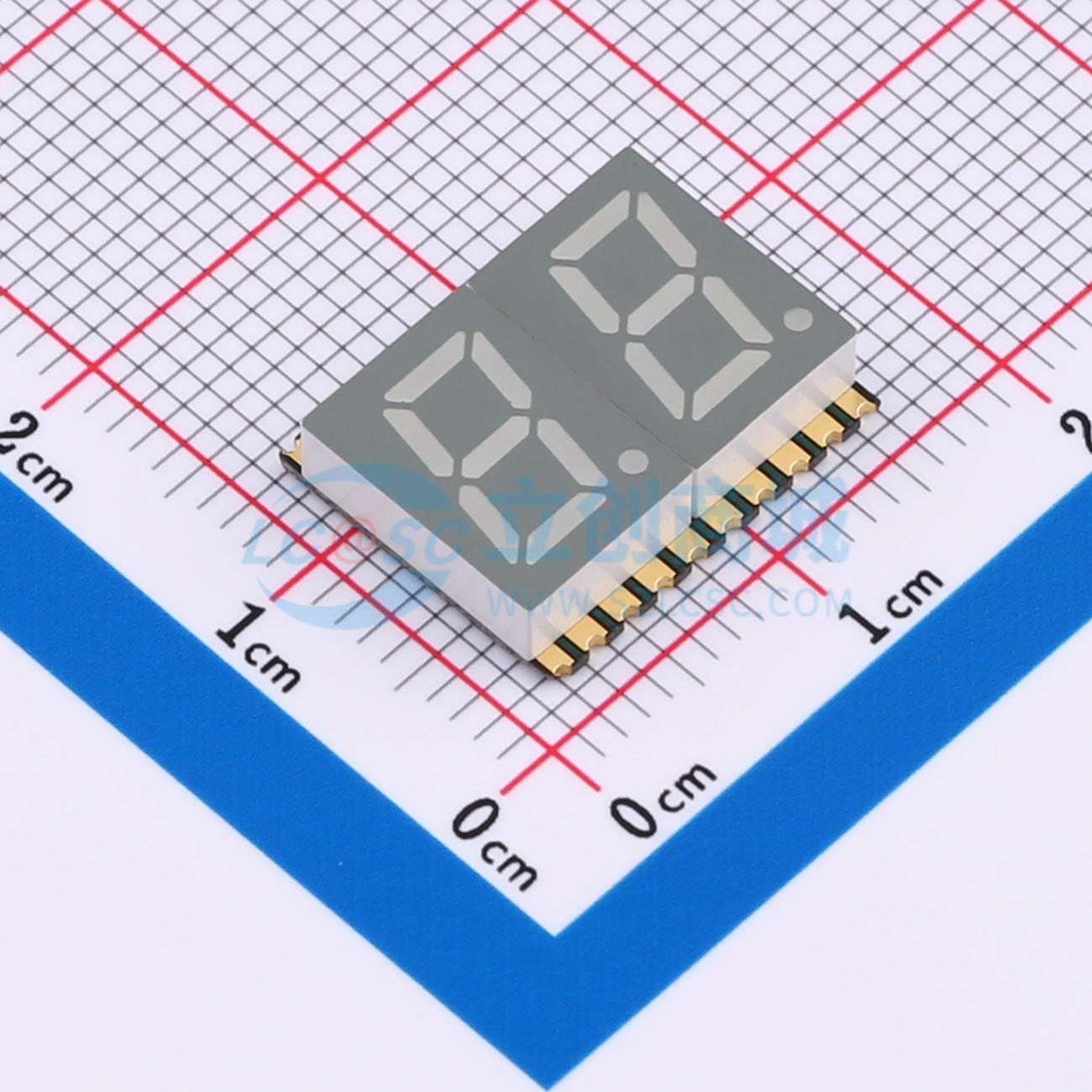 LED 7 đoạn GS3021CW-G Guangcai Display SMD,14.6x12mm - Techcore Việt Nam