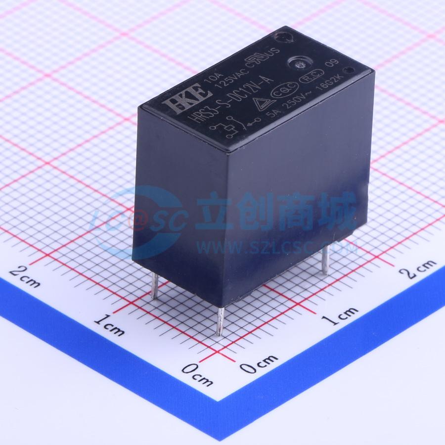 Rơ-le công suất HRS3-S-DC12V-A HKE 12V THT,18.6x10.4mm - Techcore Việt Nam