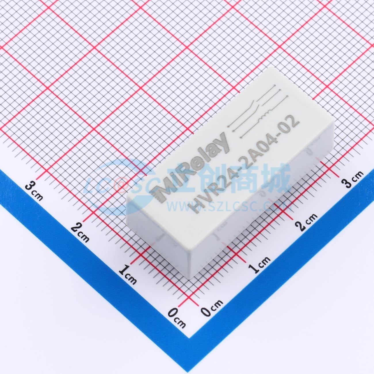 Rơ-le điện tử HVR24-2A04-02 MiRelay 24V THT,30.9x13.4mm - Techcore Việt Nam