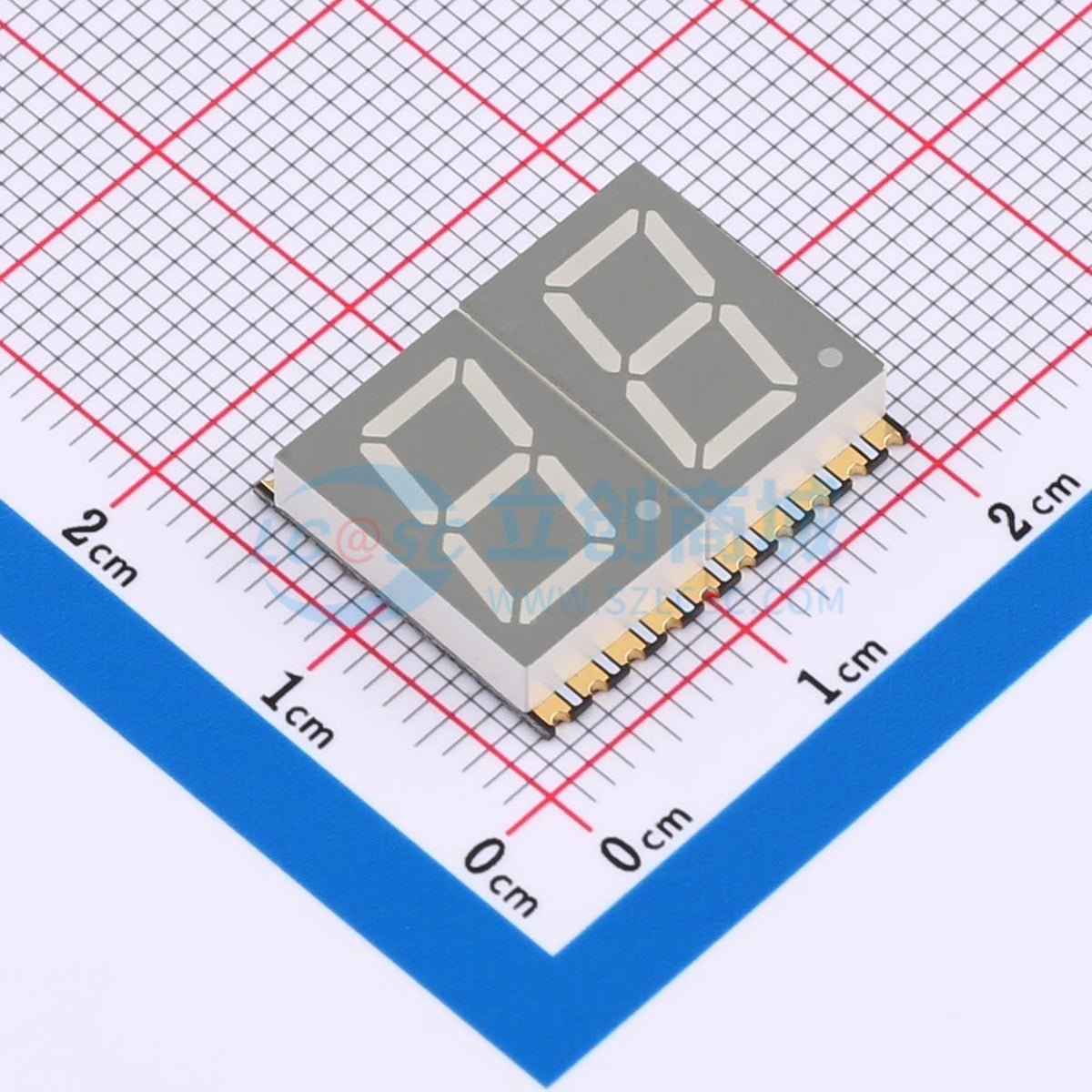 LED 7 đoạn GS4020AR-G Guangcai Display SMD,18.5x15mm Anode chung - Techcore Việt Nam