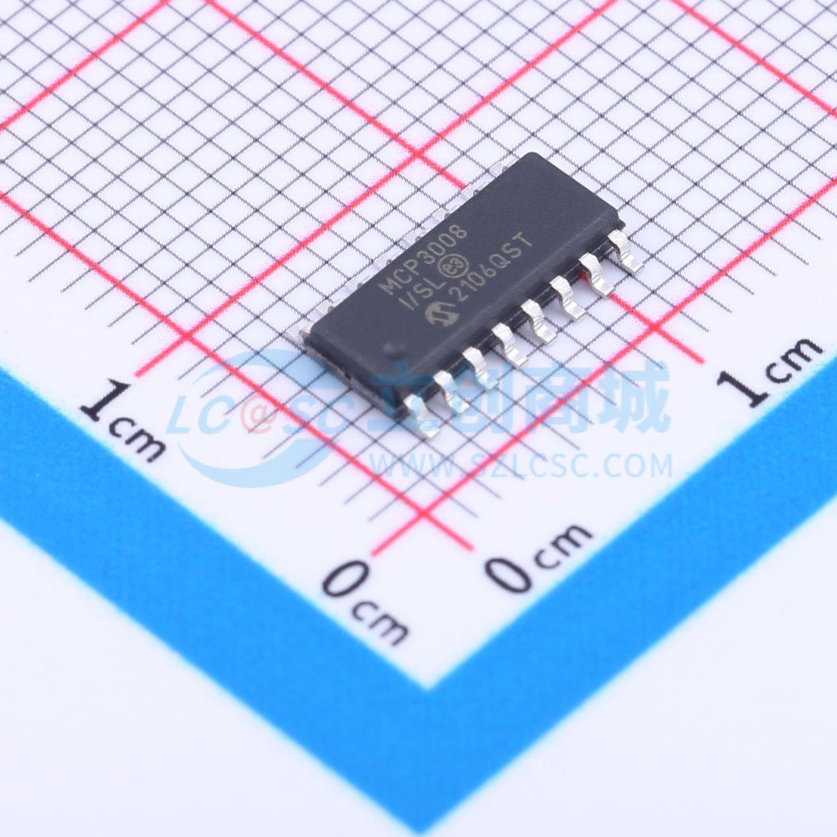 IC ADC MCP3008-I/SL SOIC-16 - Techcore Việt Nam