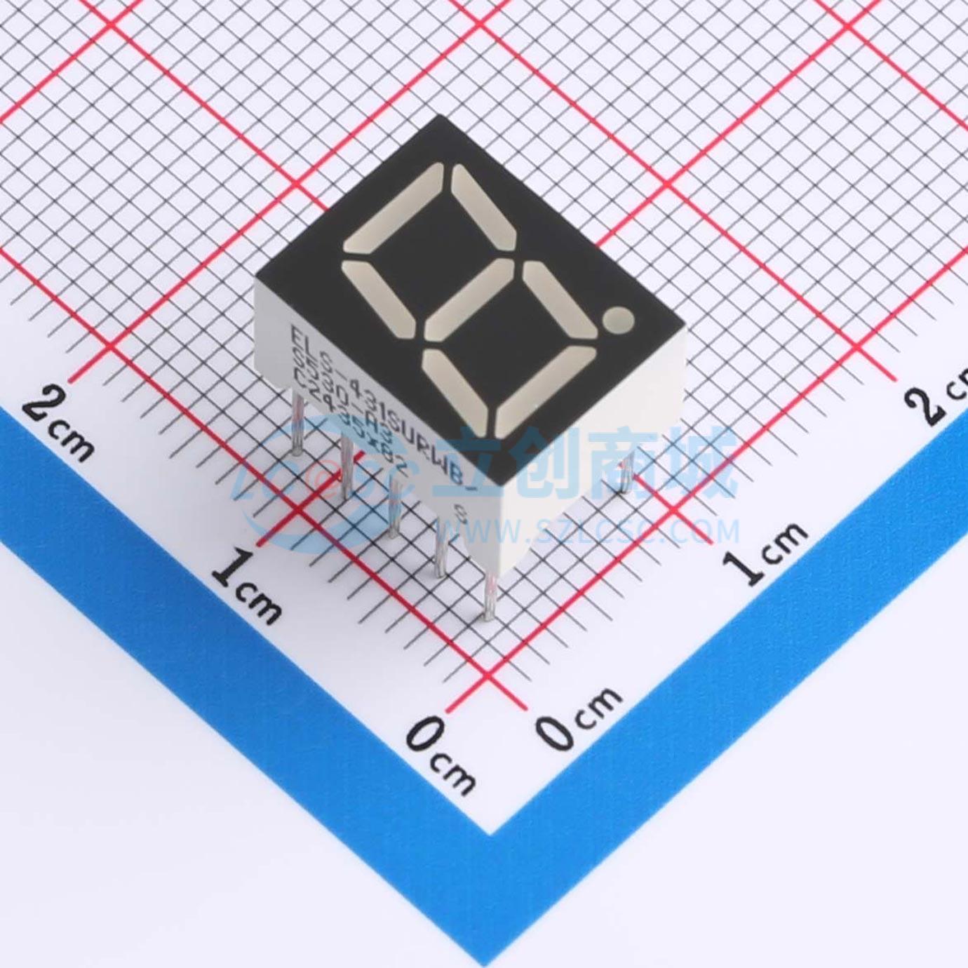 LED 7 đoạn S431SURWB-S530-A3 EVERLIGHT Cathode chung - Techcore Việt Nam