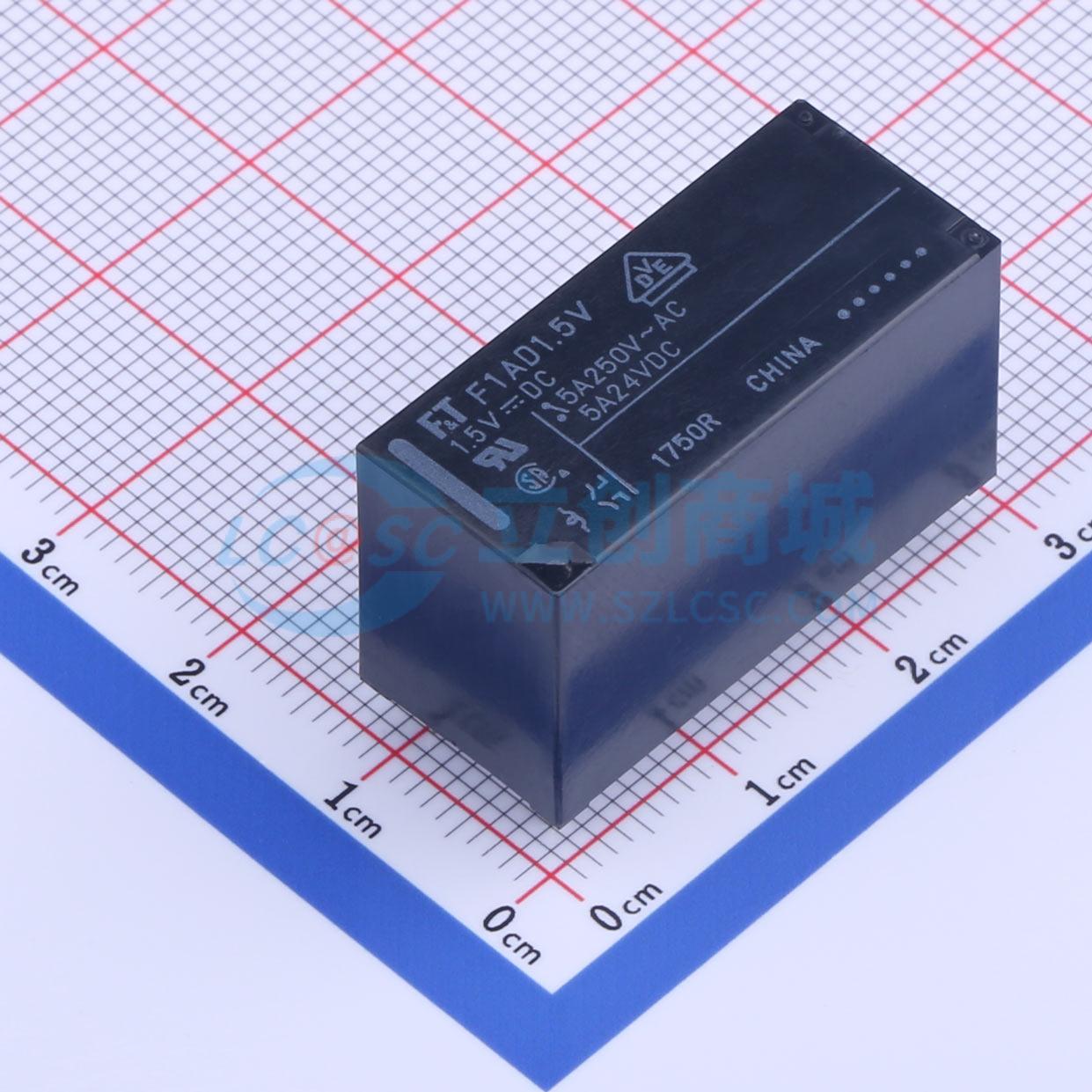 Rơ-le điện tử FTR-F1AD1.5V FUJITSU 1.5V DIP,29x12.8mm - Techcore Việt Nam