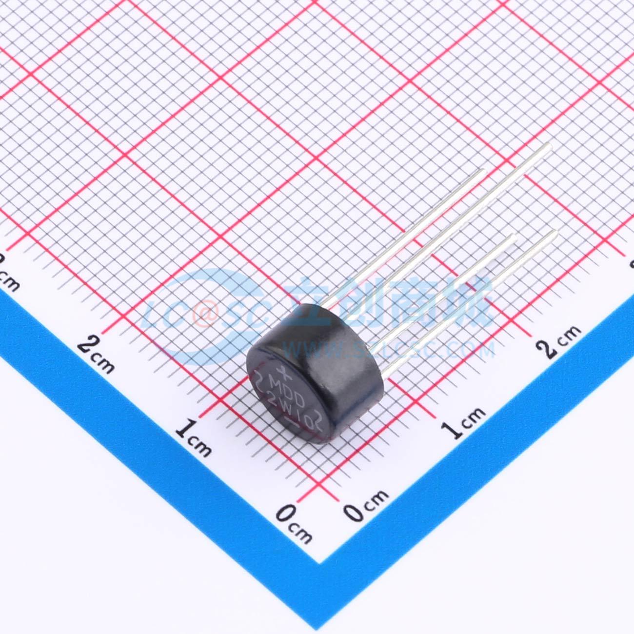 Cầu chỉnh lưu 2W10 MDD 1V@2A - Techcore Việt Nam
