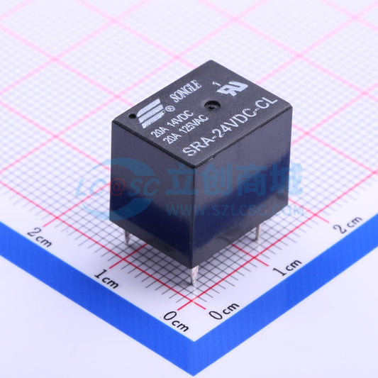 Rơ-le công suất SRA-24VDC-CL(20A) SONGLE 24V THT,16x12.4mm - Techcore Việt Nam