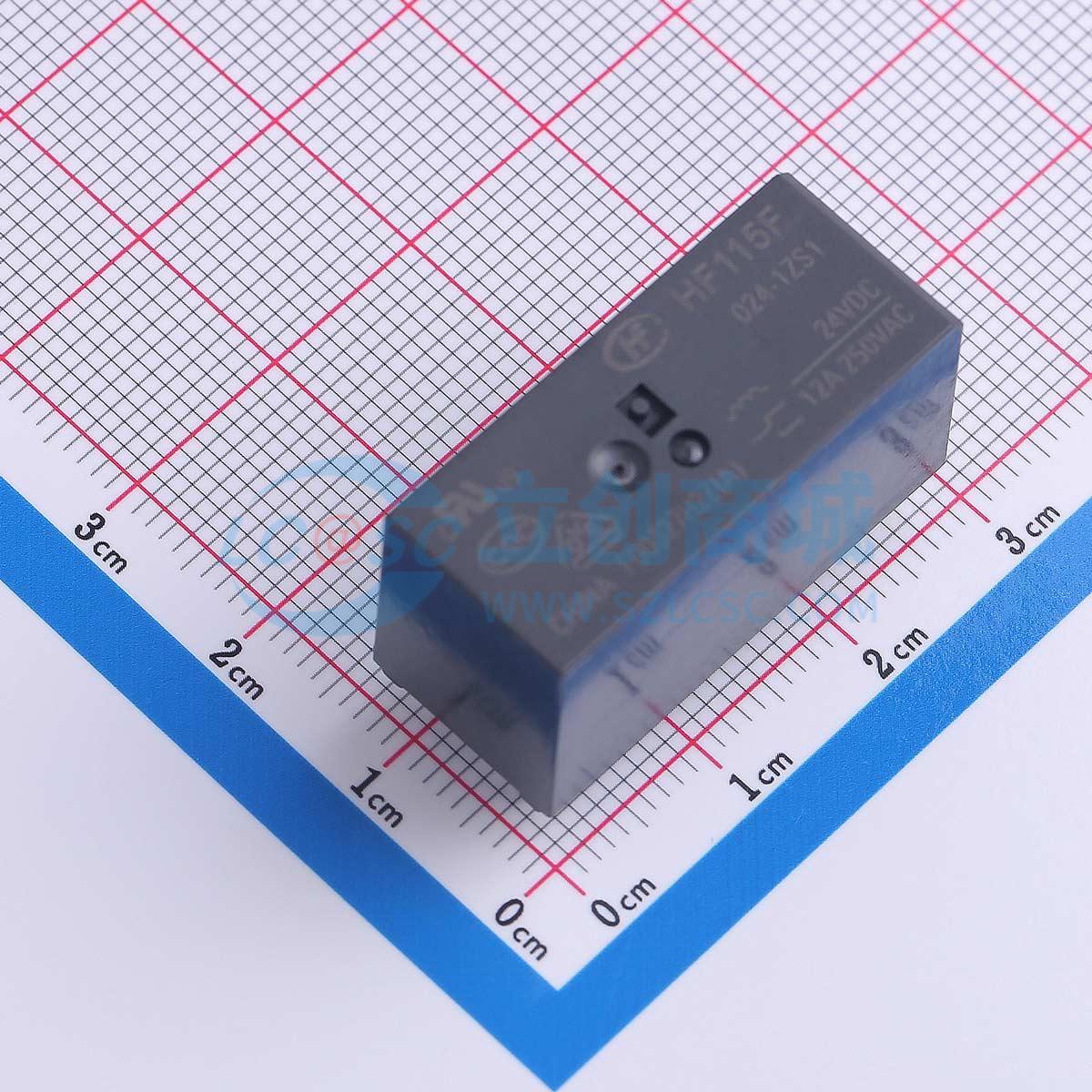 Rơ-le điện tử HF115F/024-1ZS1 HF 24V THT,29x12.7mm - Techcore Việt Nam