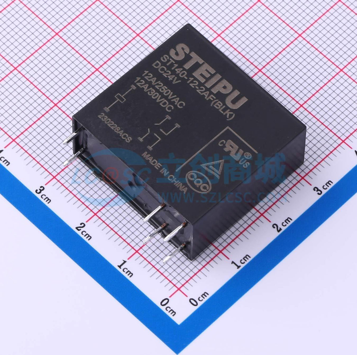 Rơ-le công suất ST140-12-2AF(BLK)/DC24V STEIPU 24V THT,29x12.7mm - Techcore Việt Nam