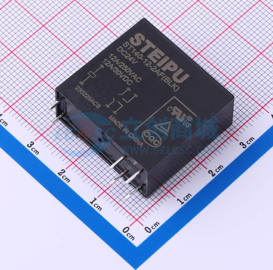 Rơ-le công suất ST140-12-2AF(BLK)/DC24V STEIPU 24V THT,29x12.7mm - Techcore Việt Nam
