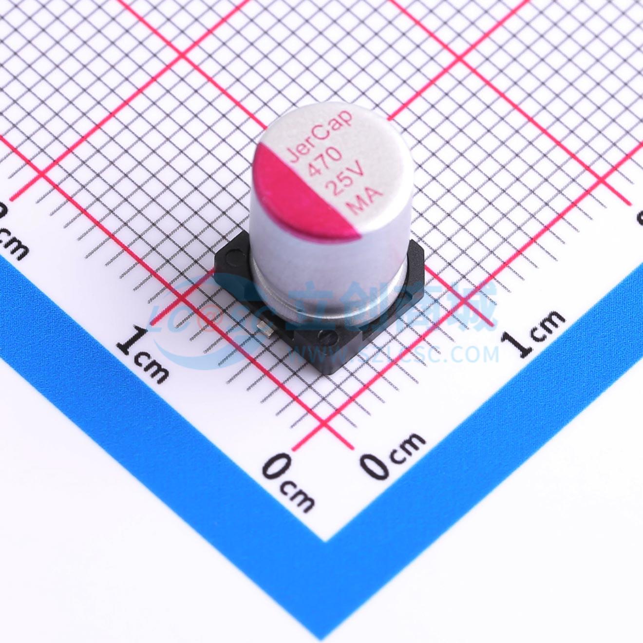 Linh kiện điện tử MA25V470M8x10 JIERR SMD,D8xL10mm - Techcore Việt Nam