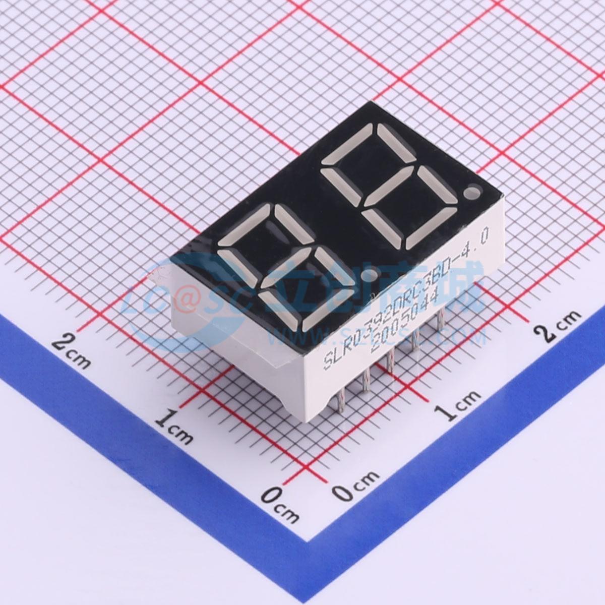 LED 7 đoạn SLR0392DRC3BD-4.0 SUNLIGHT Cathode chung - Techcore Việt Nam
