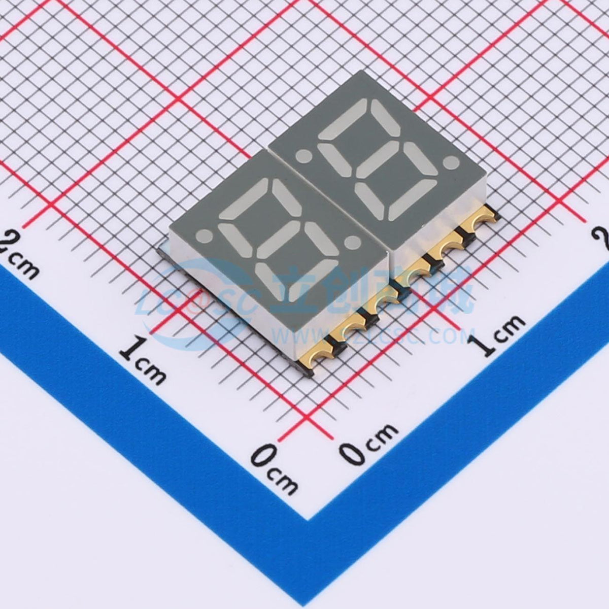 LED 7 đoạn GS2822AR-G Guangcai Display SMD,15.1x12mm Anode chung - Techcore Việt Nam