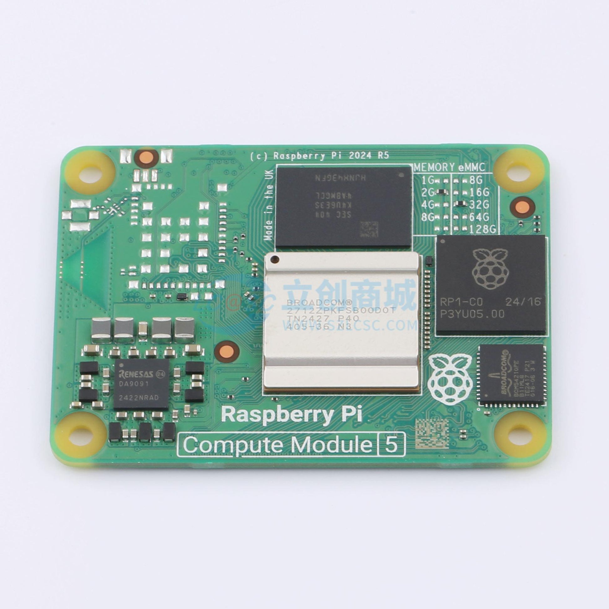 Bo mạch phát triển và công cụ phát triển CM5002032 (Compute Module CM5, 2GB RAM/32GB eMMC, Non-Wireless) Raspberry Pi - Techcore Việt Nam