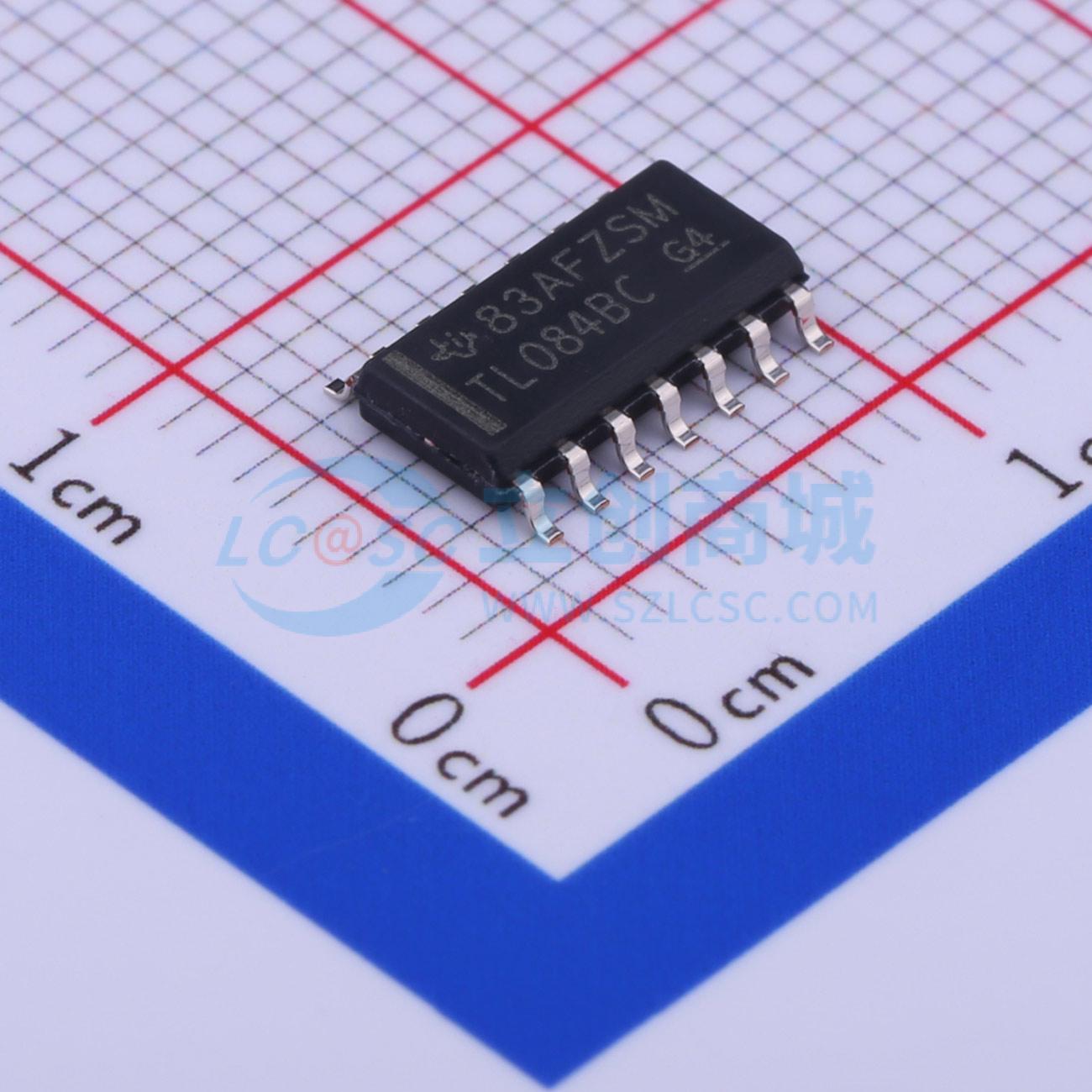 IC Khuếch Đại Thuật Toán Đầu Vào FET TL084BCDR Texas Instruments SOIC-14 4 kênh 30 V 3 MHz - Techcore Việt Nam