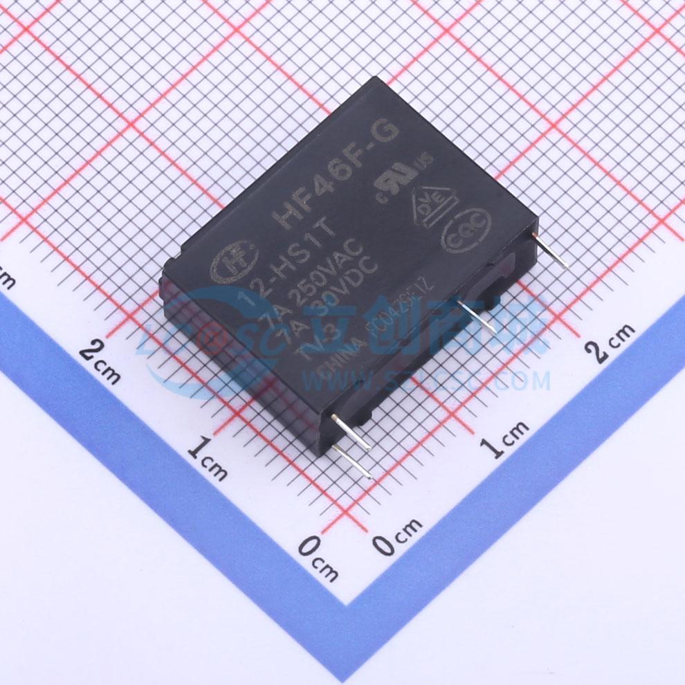 Rơ-le công suất HF46F-G/12-HS1T HF 12V THT,20.5x7mm - Techcore Việt Nam