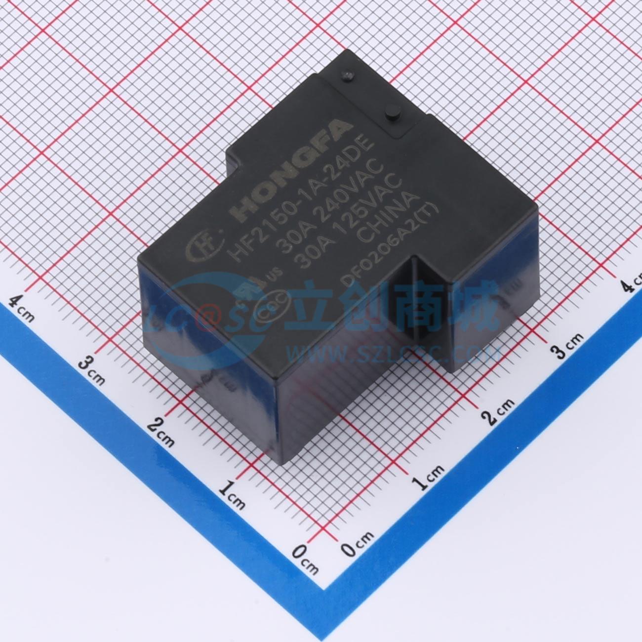 Rơ-le điện tử HF2150-1A-24DE HF 24V THT,31.8x27mm - Techcore Việt Nam