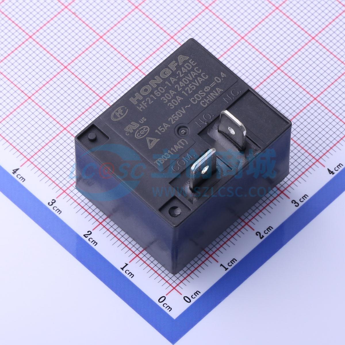 Rơ-le điện tử HF2160-1A-24DE HF THT,32.2x27.5mm - Techcore Việt Nam