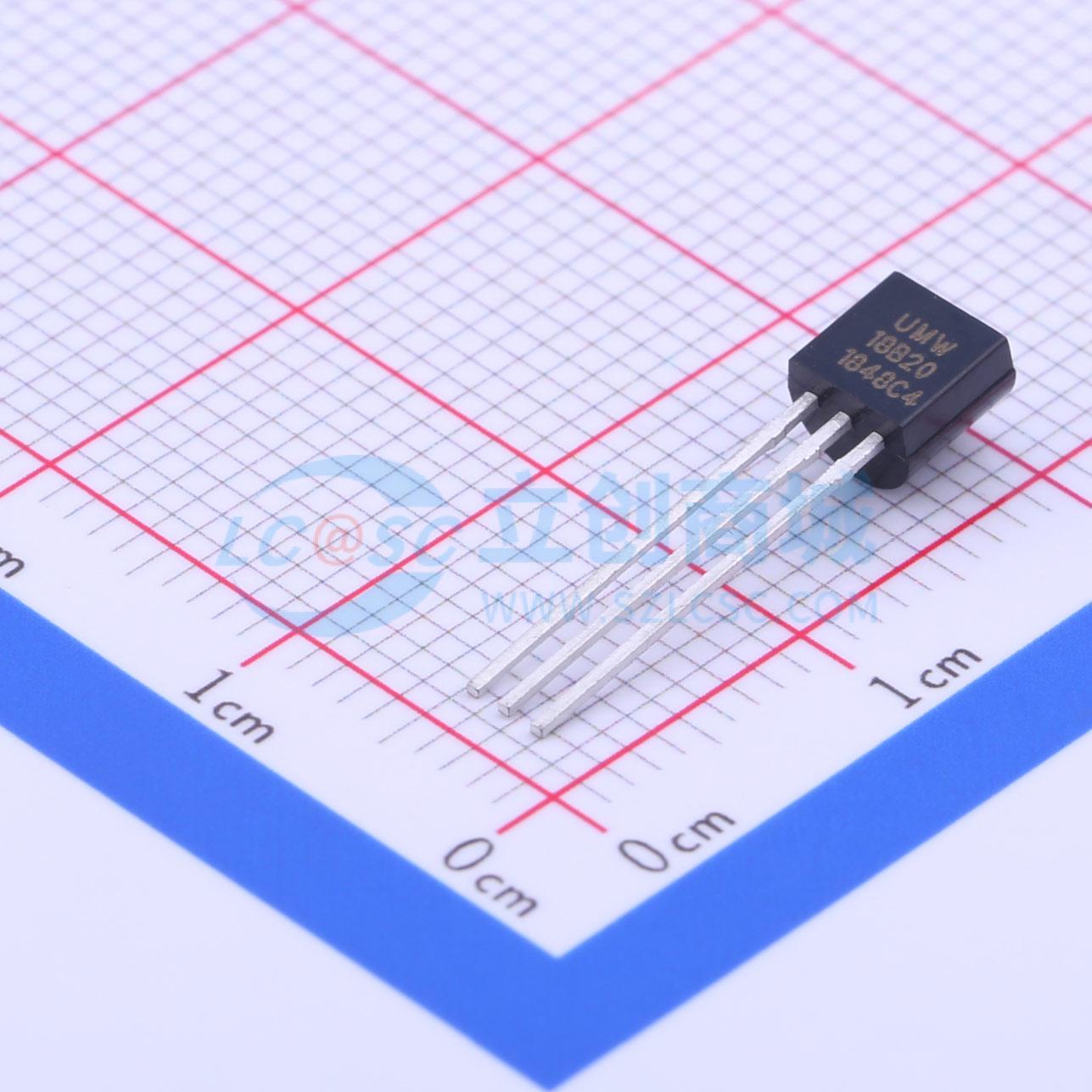Cảm biến nhiệt độ DS18B20(UMW) TO-92 -55°C~+125°C 3V~5.5V - Techcore Việt Nam