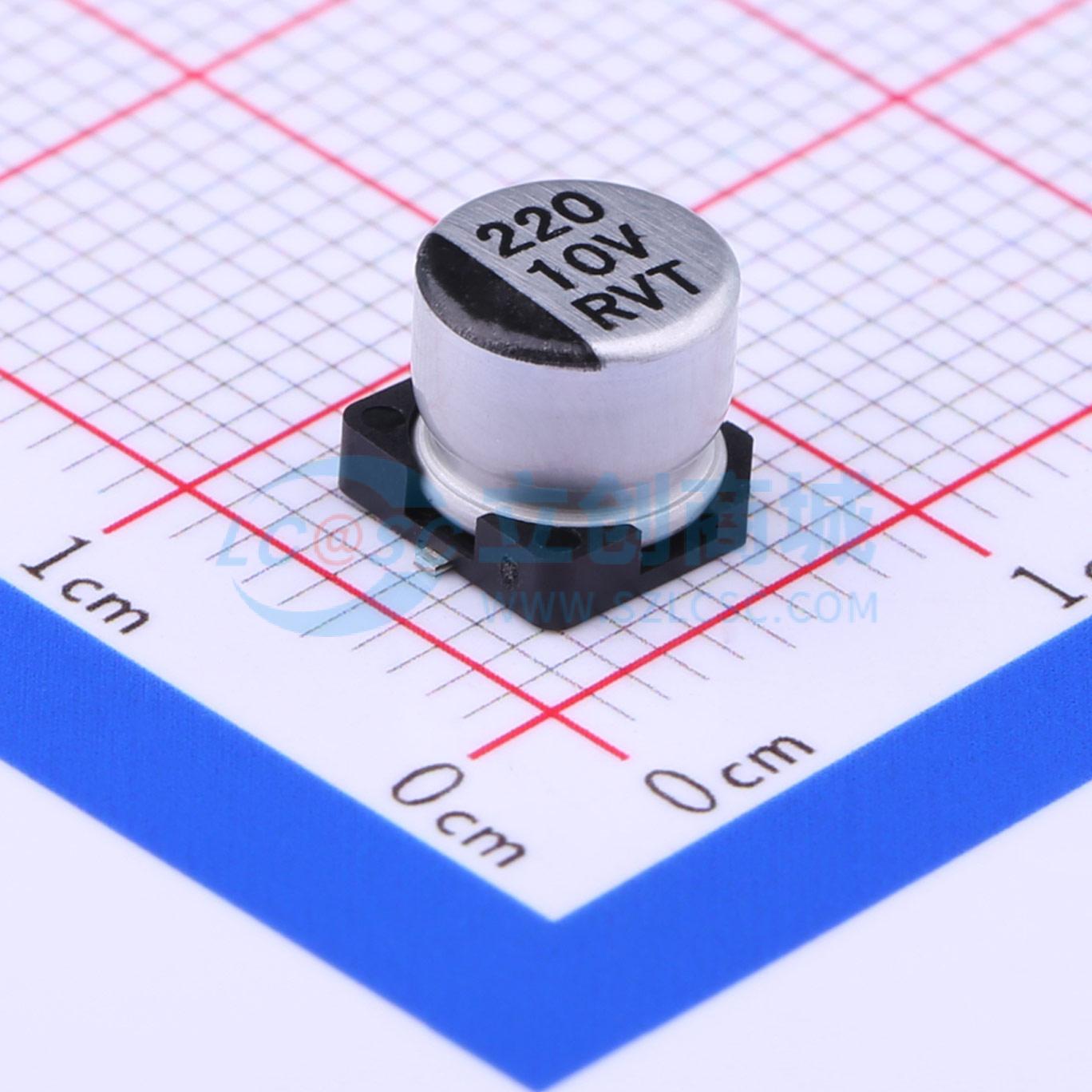 Linh kiện điện tử RVT1A221M0605 HONOR SMD,D6.3xL5.4mm - Techcore Việt Nam