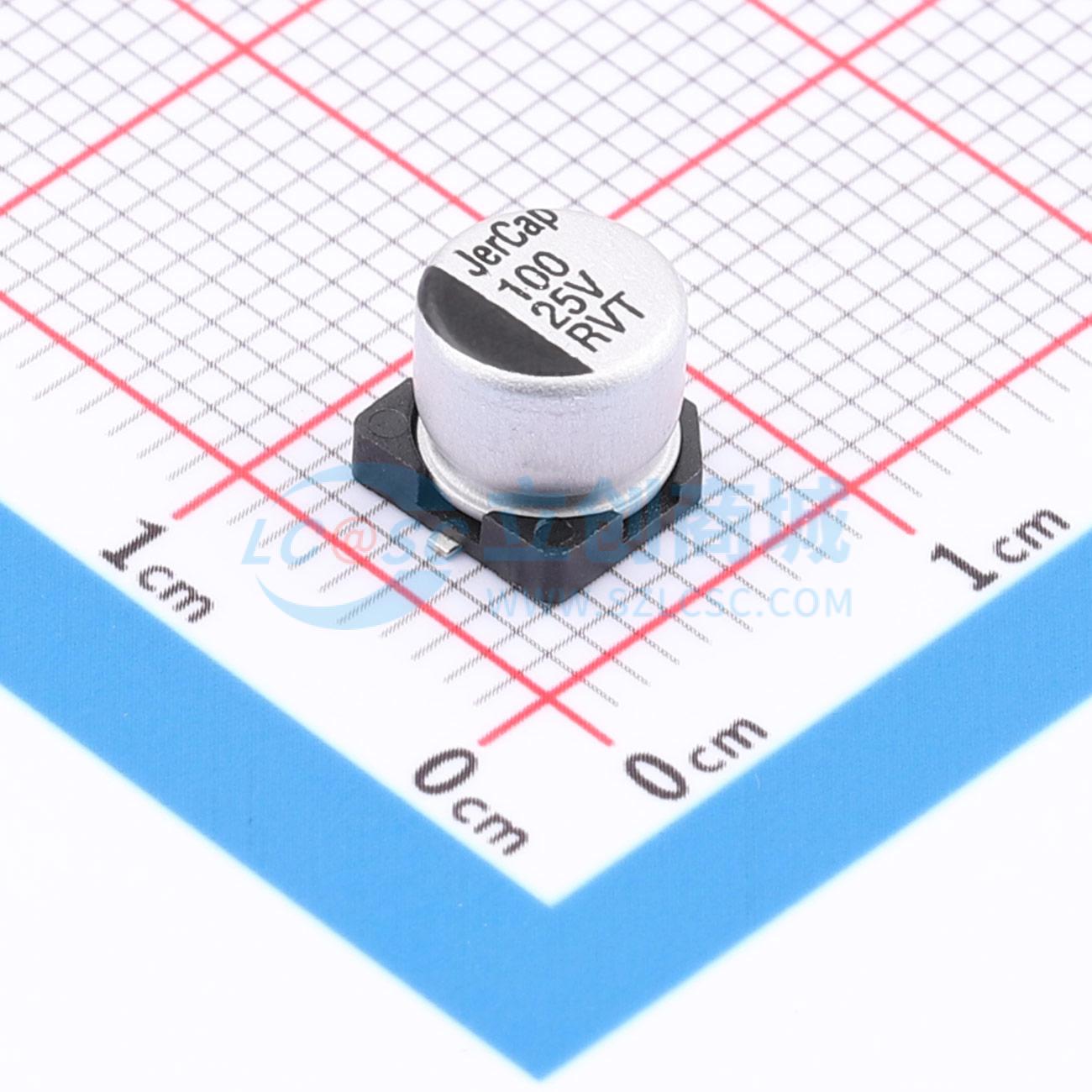 Linh kiện điện tử RVT25V100M6X5 JIERR SMD,D6.3xL5.4mm - Techcore Việt Nam