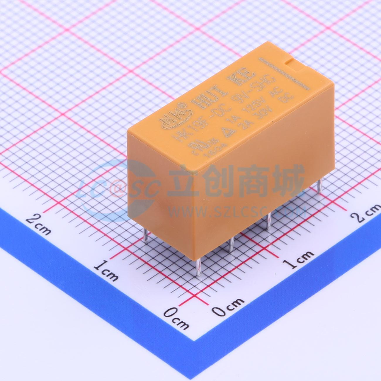 Rơ-le điện tử HK19F-DC 9V-SHG HUIKE 9V DIP,20.2x10mm - Techcore Việt Nam