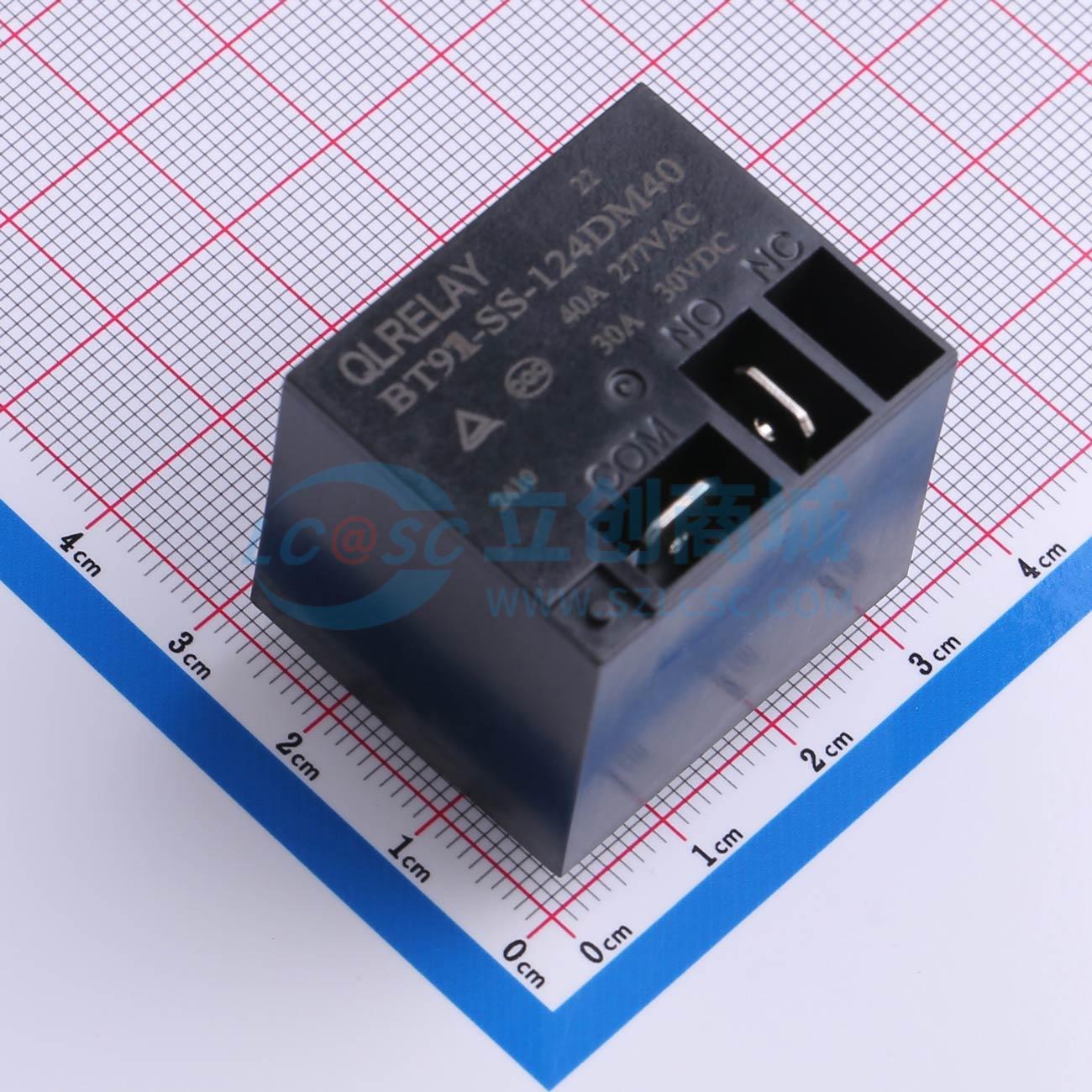Rơ-le công suất BT91-SS-124DM40 QLRELAY 12V THT,32.2x27.5mm - Techcore Việt Nam