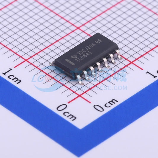 IC Khuếch Đại Thuật Toán Đầu Vào FET TL064IDR Texas Instruments SOIC-14 4 kênh 30 V 1 MHz - Techcore Việt Nam