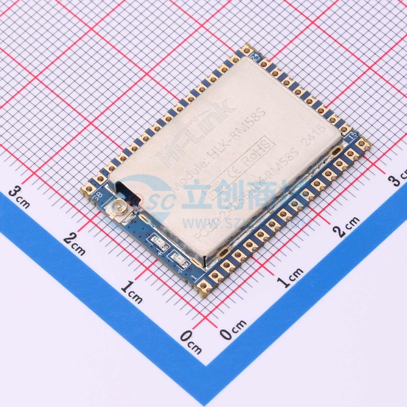 Module WiFi HLK-RM58S HI-LINK Xuyên lỗ 30x22mm 2.4g/5.8GHZ, 1T1R - Techcore Việt Nam