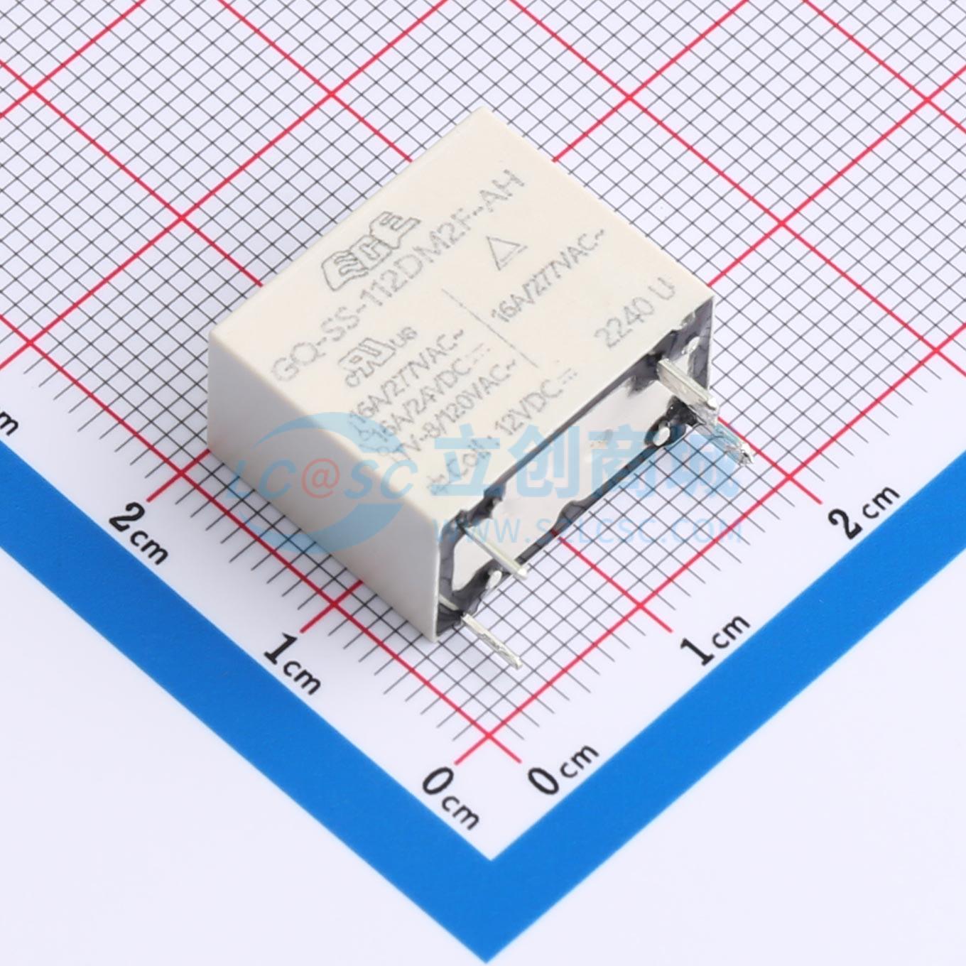 Rơ-le điện tử ETR-GQ-SS-112DM2F-AHZ ECE 12V THT,18.2x10mm - Techcore Việt Nam