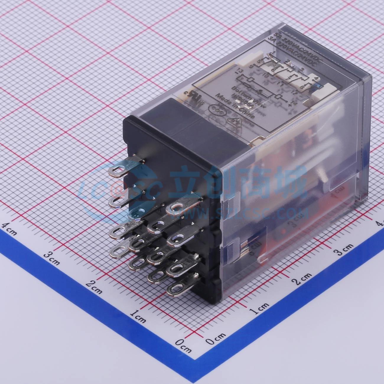 Rơ-le công suất HF18FZ/24-4Z233 HF 24V THT,28x21.5mm - Techcore Việt Nam