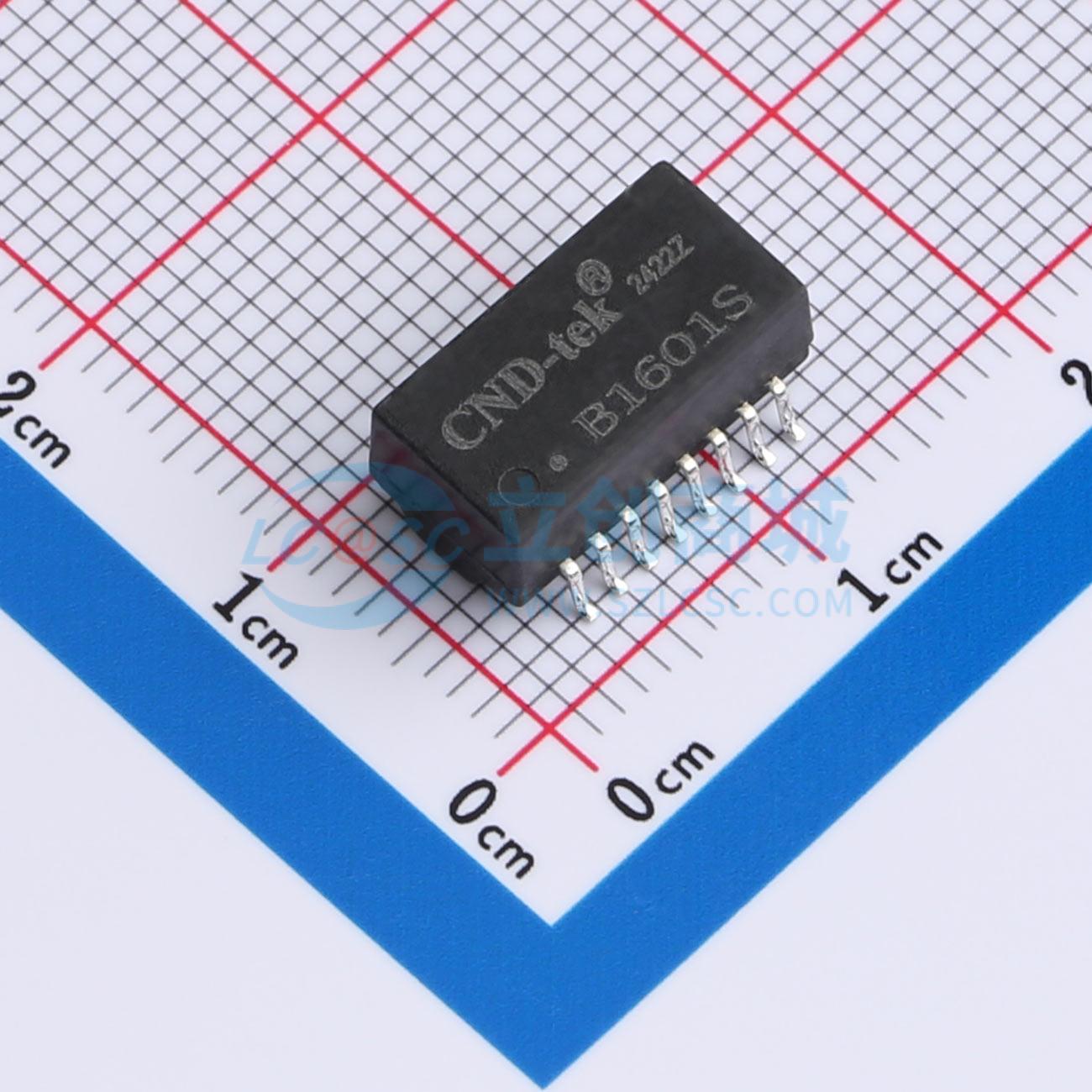 Biến Áp Mạng Ethernet B1601S CND-tek SMD-16P,12.7x7mm 1:1 100M 350uH - Techcore Việt Nam