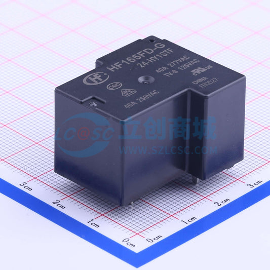 Rơ-le công suất HF165FD-G/24-HY1STF HF THT,32.2x27.5mm - Techcore Việt Nam