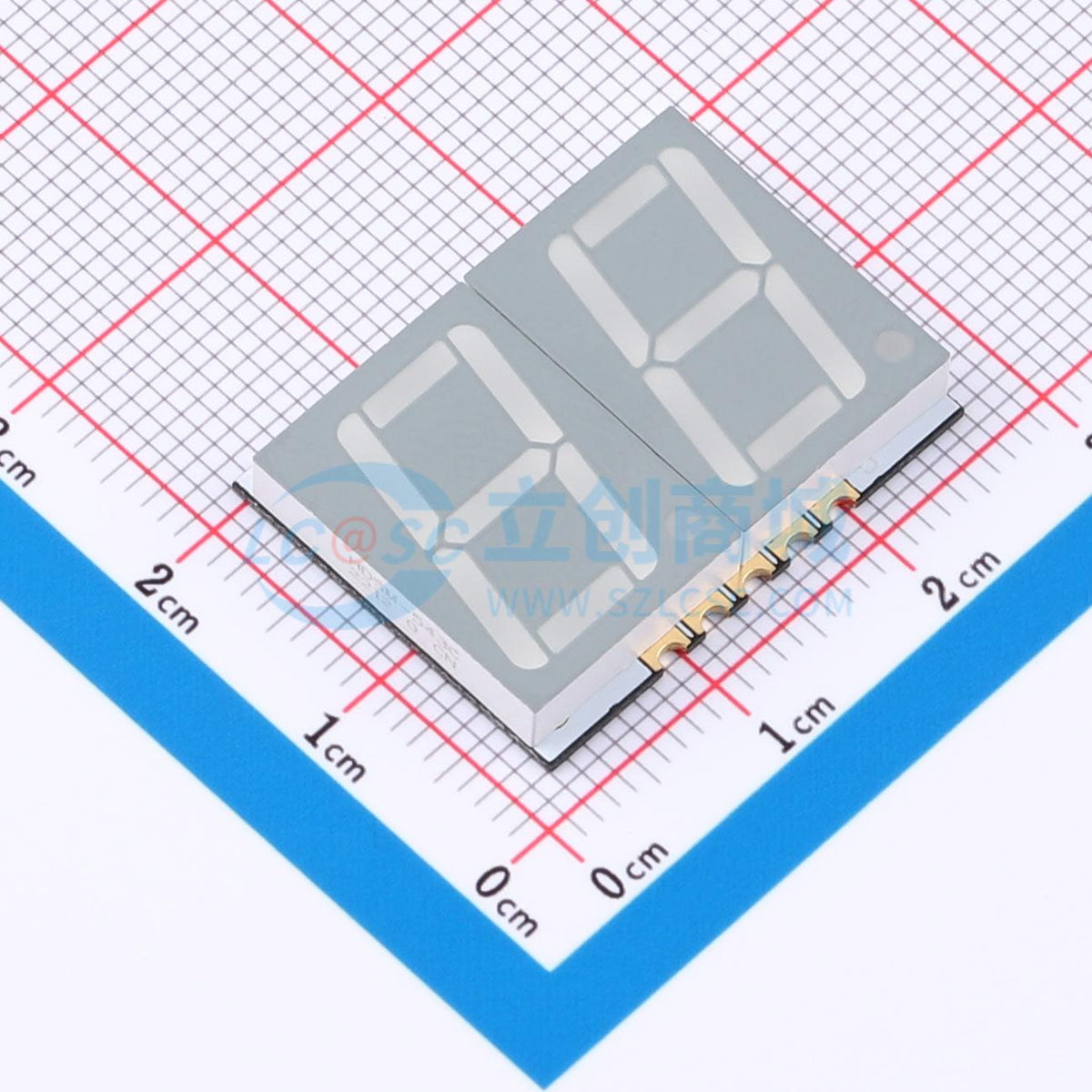 LED 7 đoạn HDSM-543C Broadcom SMD-10P Cathode chung - Techcore Việt Nam