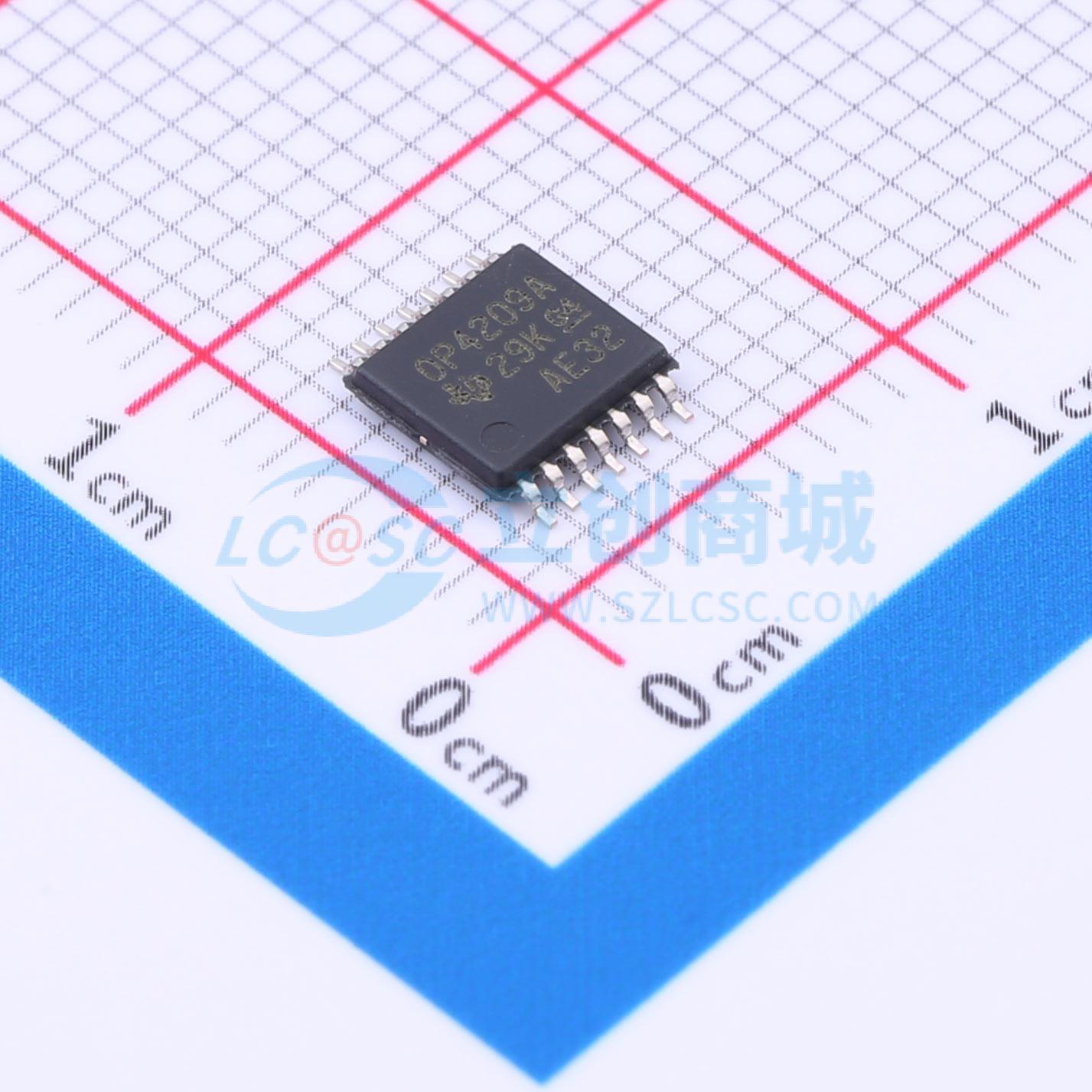 IC Khuếch Đại Thuật Toán OPA4209AIPWR Texas Instruments TSSOP-14 4 kênh Rail-to-Rail 36 V 18 MHz - Techcore Việt Nam