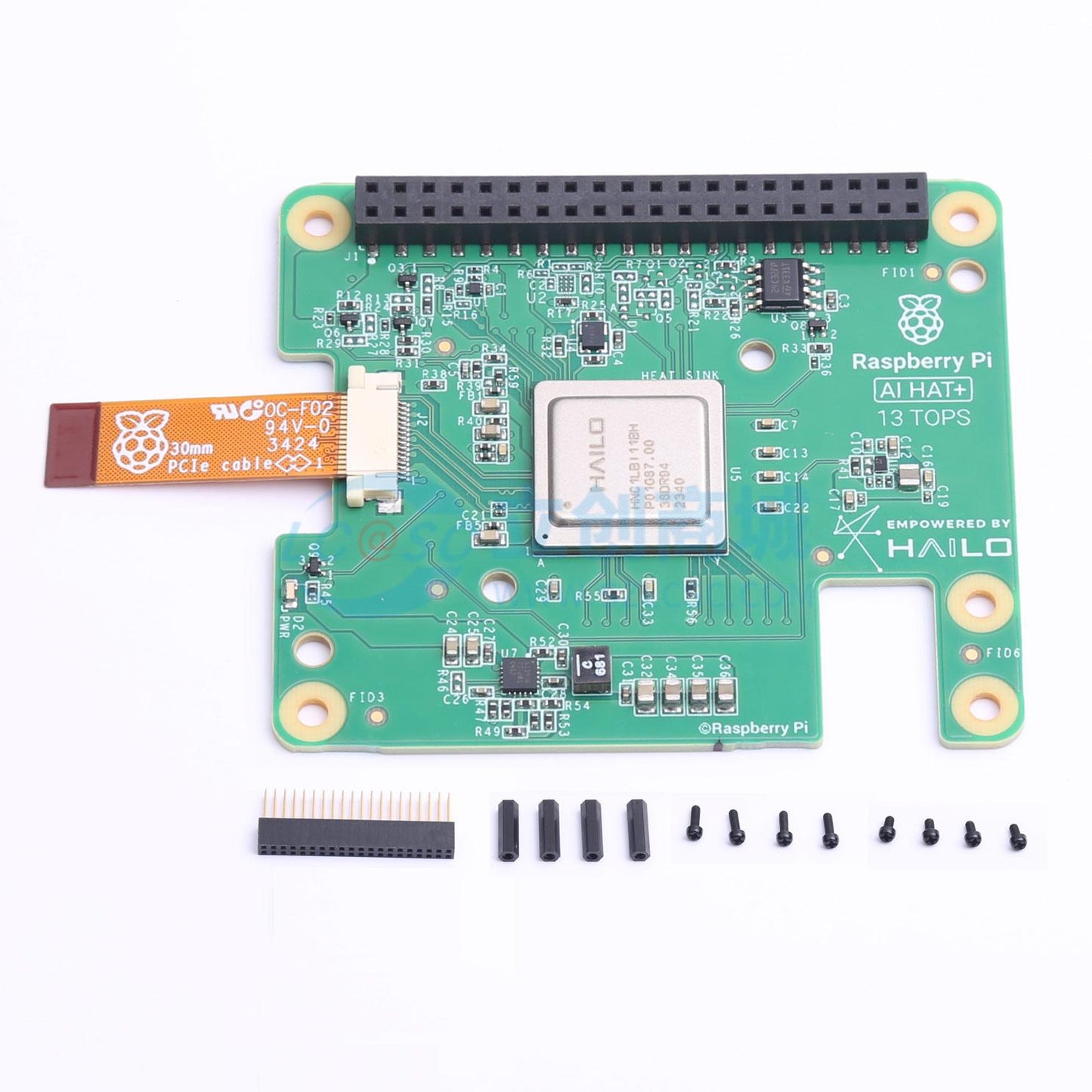 Bo mạch mở rộng Raspberry Pi Al HAT+ 13 TOPS Raspberry Pi - Techcore Việt Nam