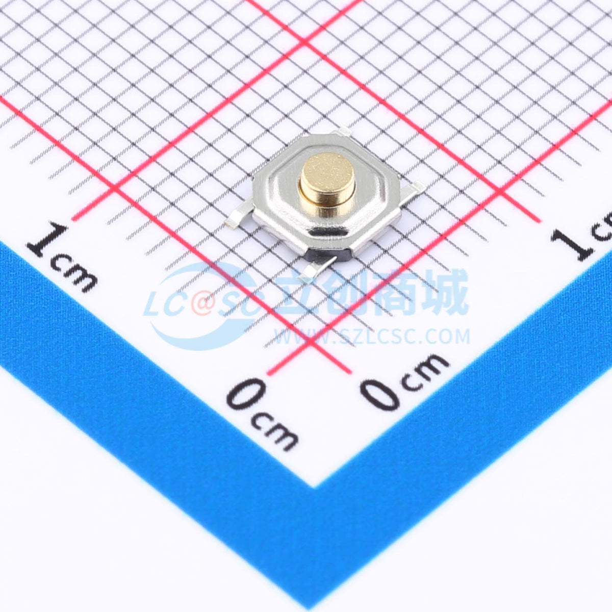 Linh kiện điện tử HX 5.2x5.2x2.0H SWITCH TACTILE SPST-NO 0.05A 12V SMD,5.2x5.2mm - Techcore Việt Nam